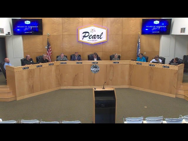 CITY OF PEARL BOARD OF ALDERMEN MEETING 09-01-2026