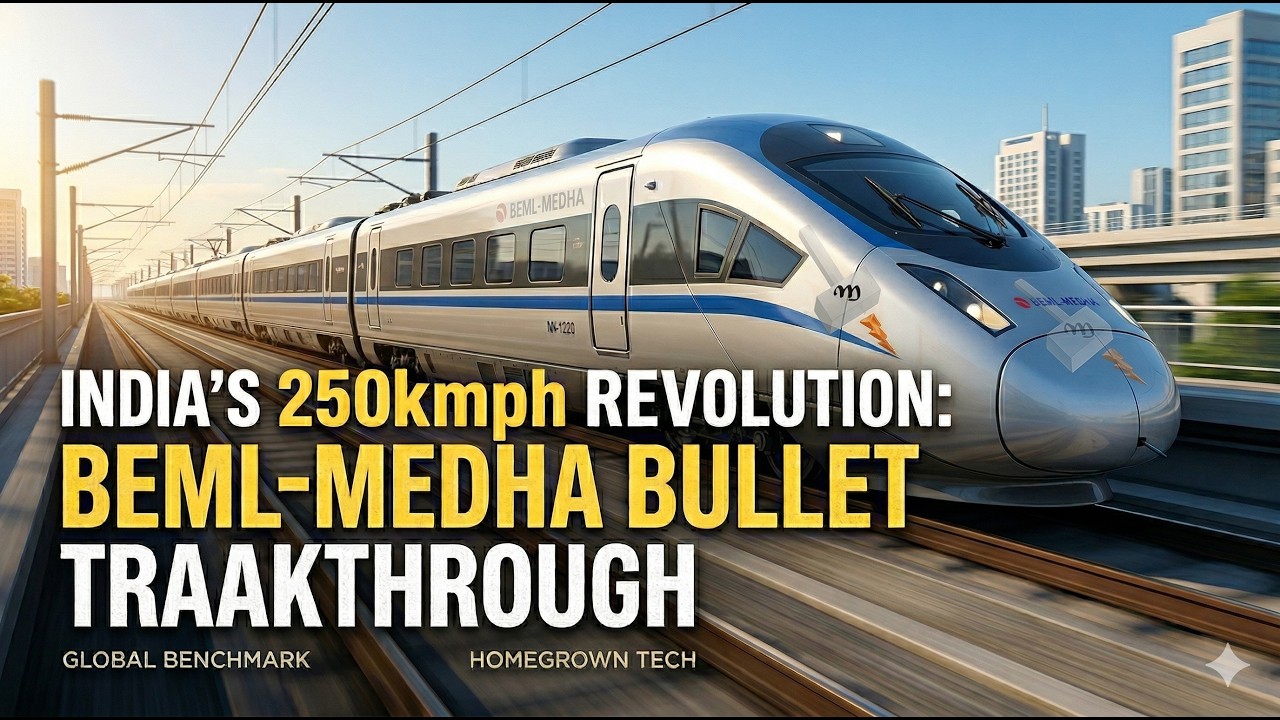 India’s 250kmph Revolution: The BEML-Medha Bullet Train Breakthrough ...