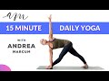 15-Minute Yoga / Full Body Stretch/ Yoga for Stress Release /Andrea Marcum Yoga