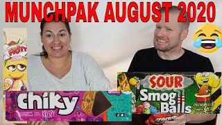 Toxic candy from Pakistan? Watch us try it ! MunchPak  August 2020 Unboxing and Taste Test by Matt and Jenn Try The World 317 views 3 years ago 23 minutes