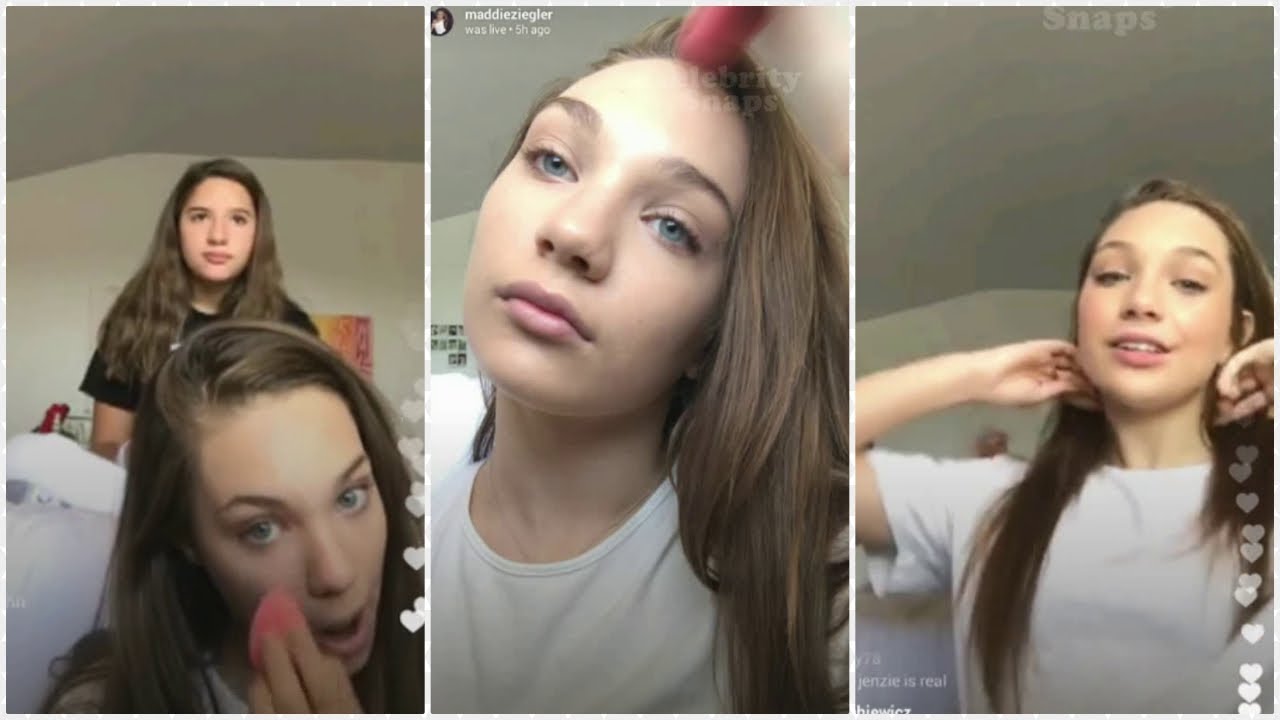 Maddie Ziegler with Mackenzie Ziegler Instagram Live Stream September