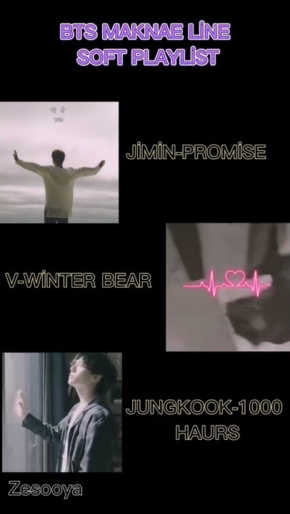 BTS MAKNAE LİNE SOFT PLAYLİST #bts #jimin #v #jungkook