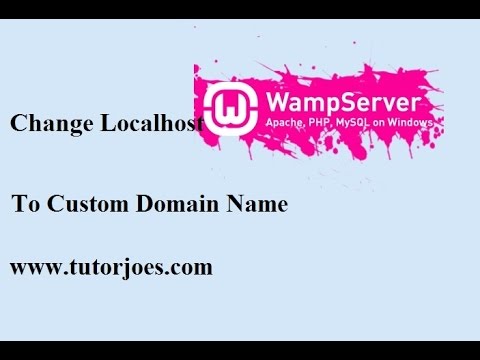 How To Change localhost to Custom domain name in wamp Server In Tamil