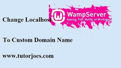 How To Change localhost to Custom domain name in wamp Server In Tamil