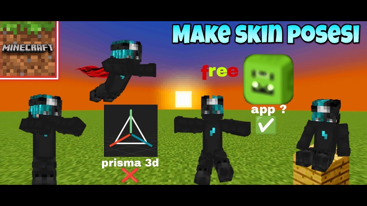 Posesi Minecraft 🫡 skin posesi tutorial video 🤩 easy tips: in skin - YouTube