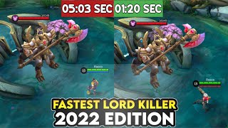 Fastest Marksman To Kill Lord In 2022 | Mobile Legends Experiment |