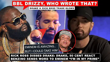 Rick Ross & Drake Trade DISSES, “Eminem is AMAZING.. But I Could Take Him” Benzino Challenges Em