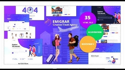 Emigrar - Creative Travel Agency HTML Template | Themeforest Templates
