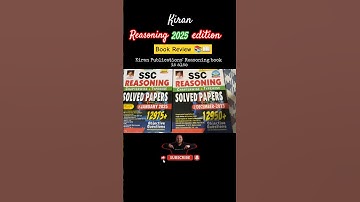 Kiran REASONING 2025 edition book review #motivation #study #shorts #ssc #cgl #reasoning