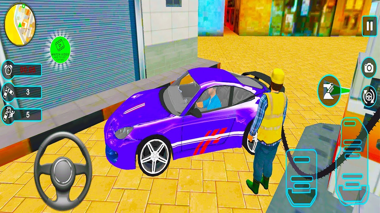 Car Wash Simulator Game - Car Wash Garage Service Workshop - Best Android Games Gameplay