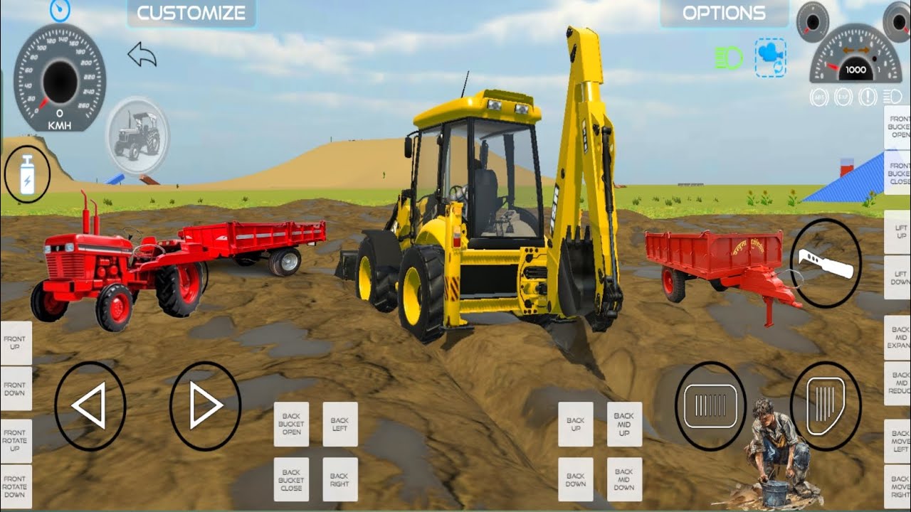 JCB TECTOR 3d GAME 🎮 new tector and new jcb aaj kam pe #jcb #tectorvideo 