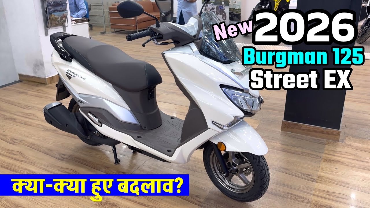 2026 Suzuki Burgman 125 Street EX New Colour Top Model Detailed Review 