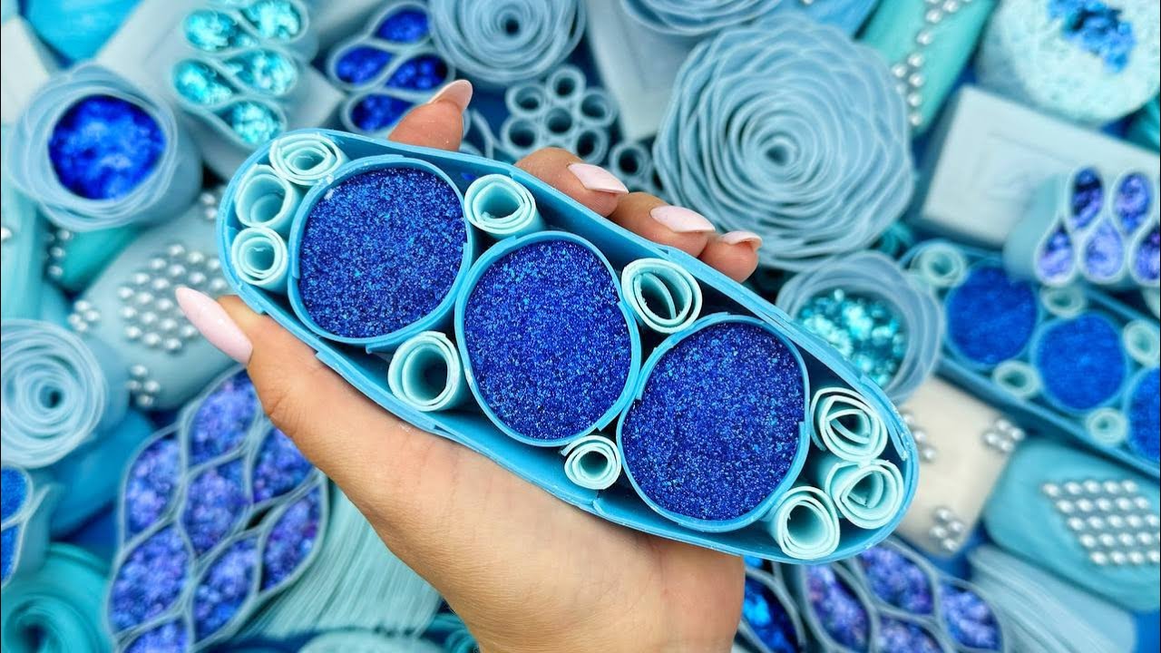 @AllaAsmr FOAM&GLITTER&STARCH★Compilation set★ASMR SOAP★Crushing soap★