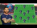 Paris Saint Germain Potential Lineup With Sergio Ramos