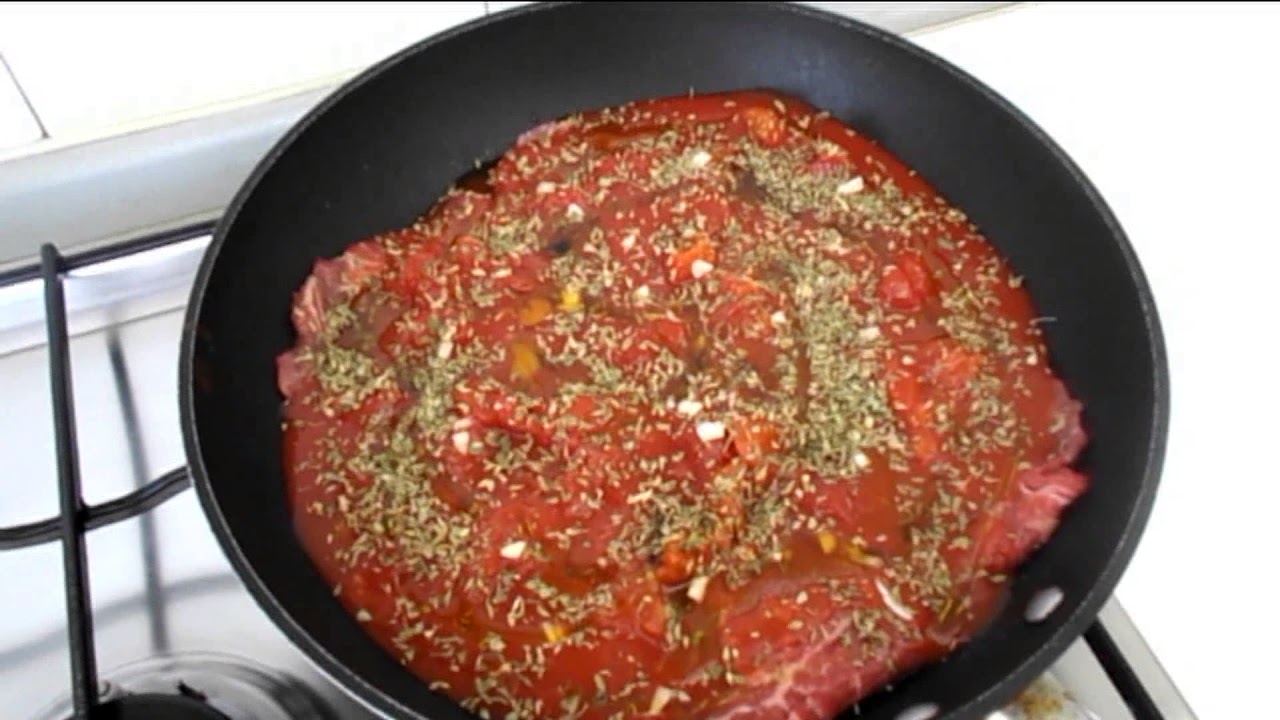 🥩 "Pizzaiola" meat 😍 Le ricette di zia Franca - YouTube