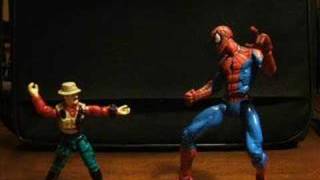 GI Joe vs Spiderman - Stop Motion