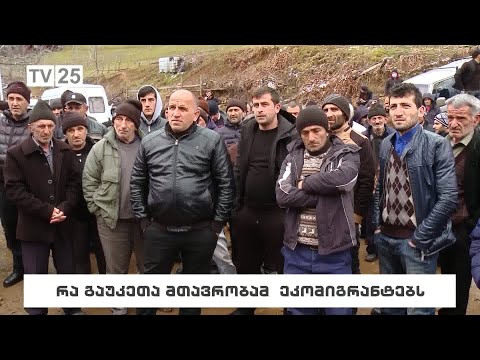 რა გაუკეთა მთავრობამ ეკომიგრანტებს