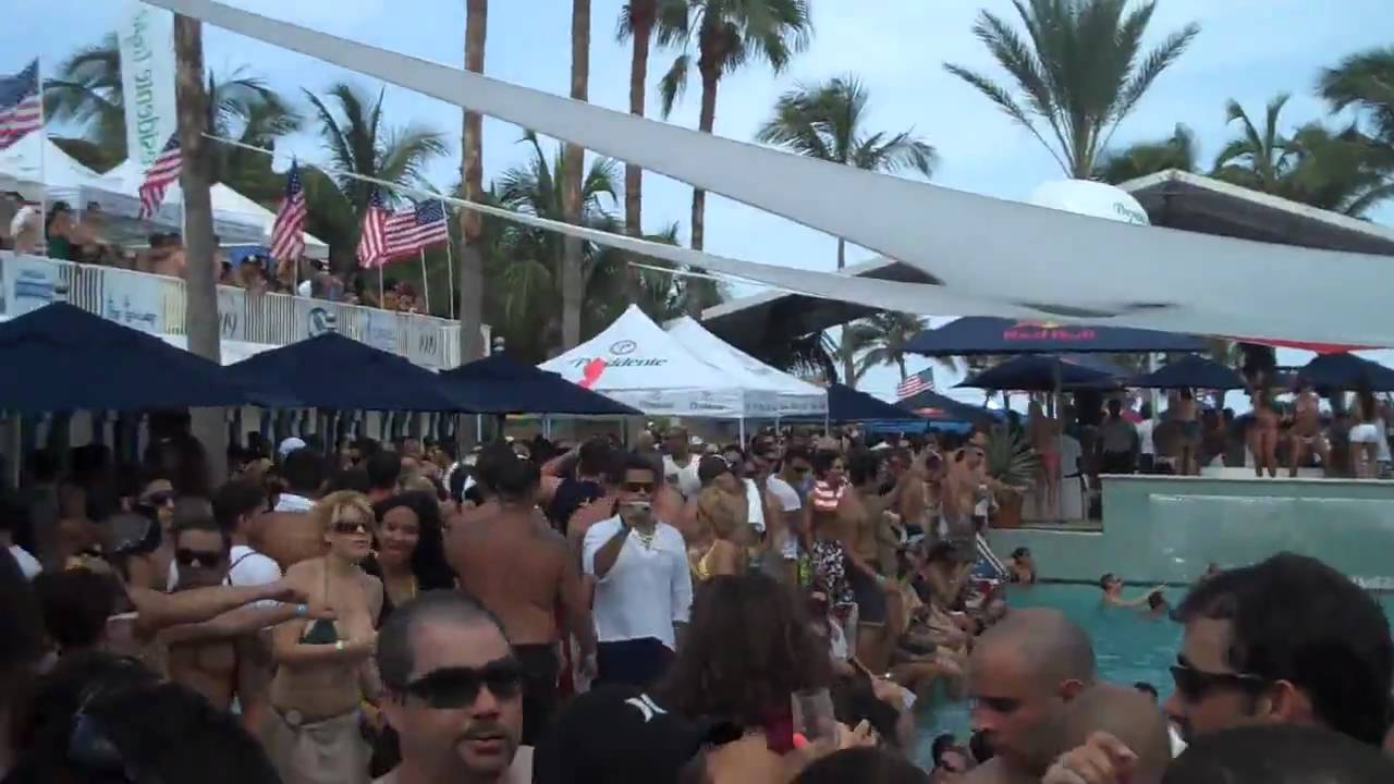 4TH OF JULY POOL PARTY @ SURFCOMBER South Beach 2009 VID 2 HD