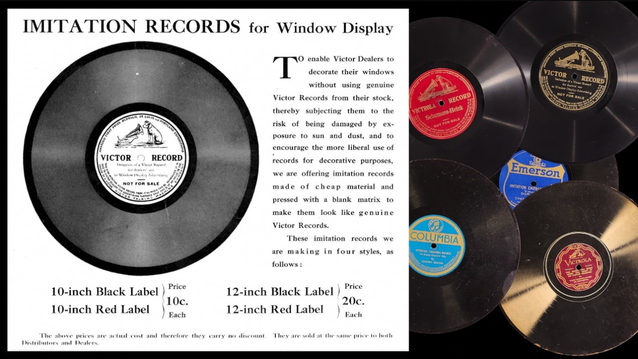 Imitation Records for Window Displays - YouTube