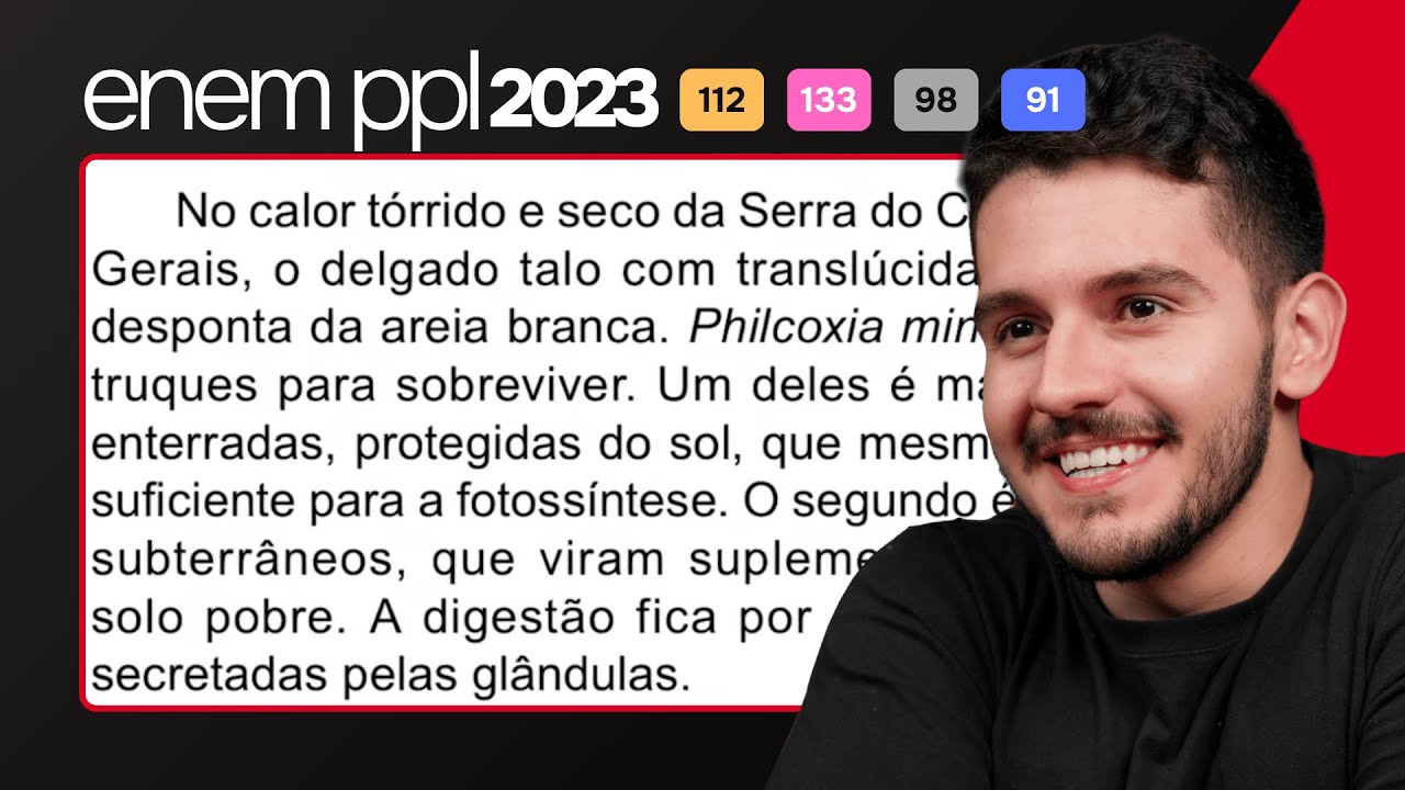 ENEM PPL 2023 - No calor tórrido e seco da Serra do Cabral, em Minas ...