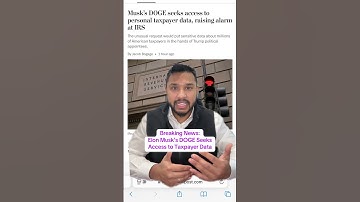 Elon Musk’s DOGE is Seeking Access to Taxpayer Data #doge #irs #taxes #cpa #accounting #taxnews