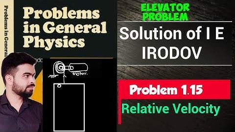 I E Irodov problem 1.15 | I E Irodov solution | IE Irodov physics I irodov Relative Velocity | frame