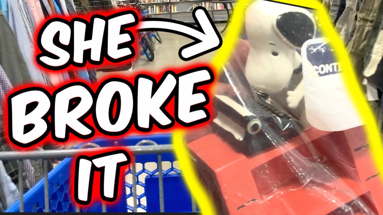 I Can't Believe She Broke It | Thrift With Me to Sell on Ebay - YouTube