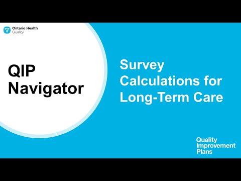 QIP Navigator: Survey Calculations for Long-Term Care