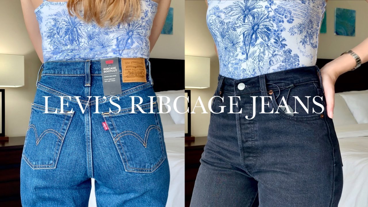 Ribcage No Back Pocket Jeans - Blue