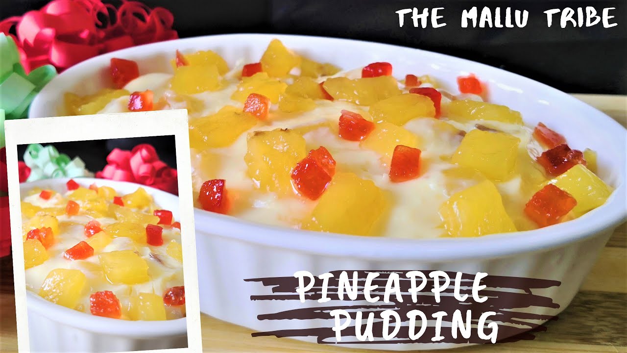 Pineapple Pudding Pineapple Pudding Recipe No Gelatin Eggless Easy