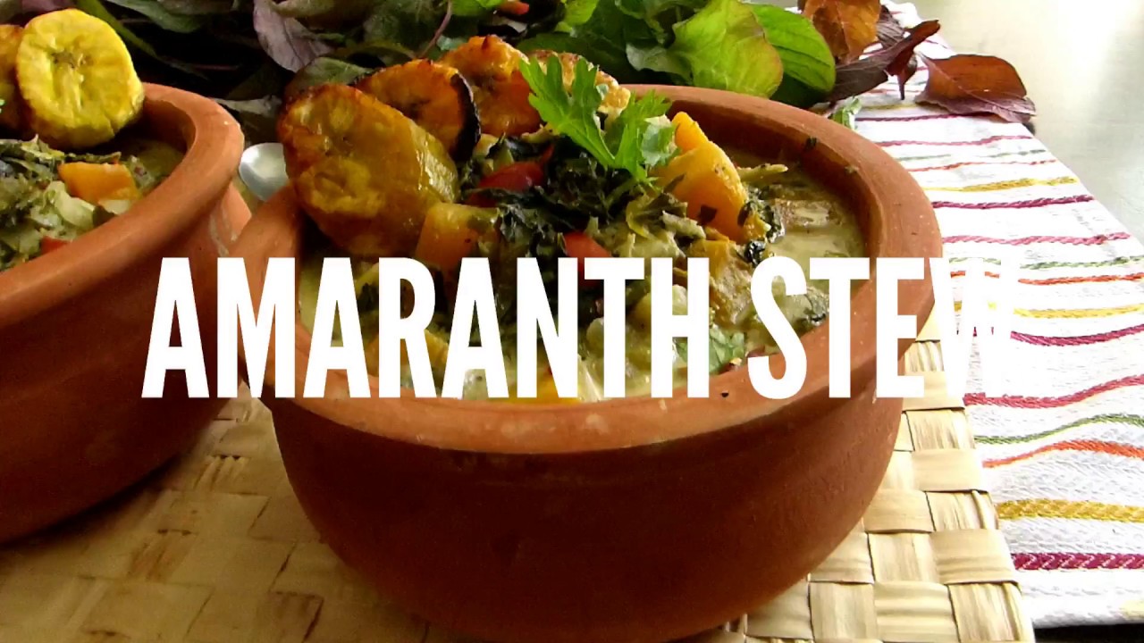 The BEST Vegan Amaranth Stew (Vegan Callaloo) - YouTube