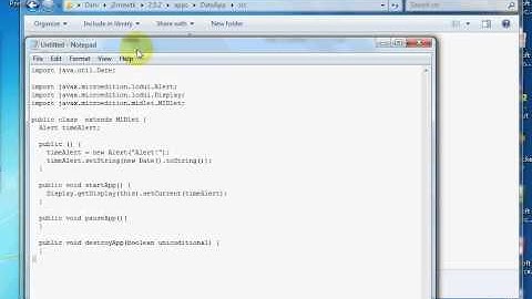 Java ME - Time and Date Application