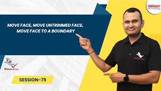 Session 79: Rhino 3D Tutorial | Move Face, Untrimmed Face & Move to Boundary | CompusoftEducation