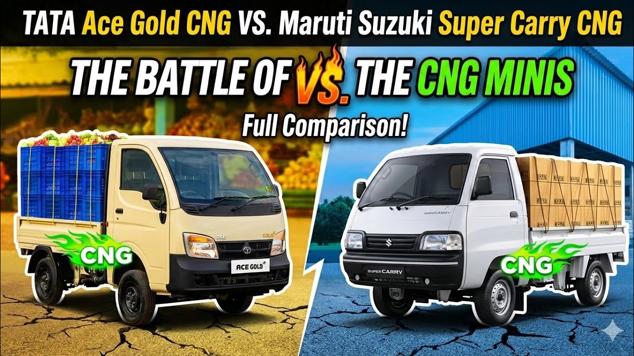 Tata Ace Gold CNG vs Maruti Suzuki Super Carry CNG: The Ultimate Comparison in kannada