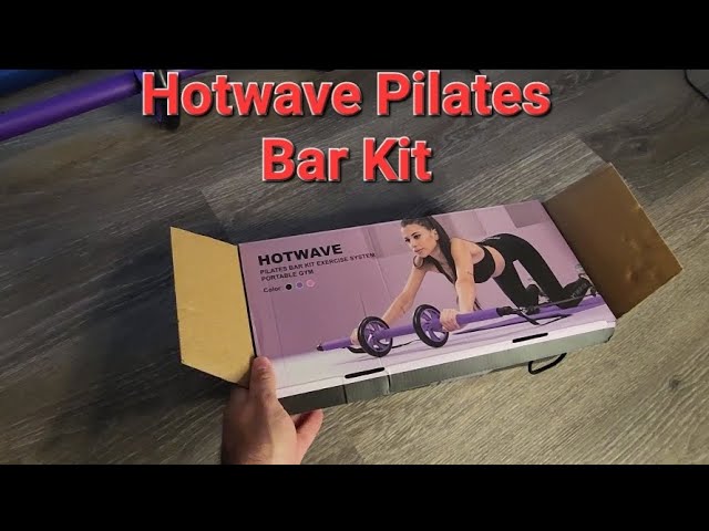 HOTWAVE Pilates Bar Kit with Resistance Bands. Fitness Bar with