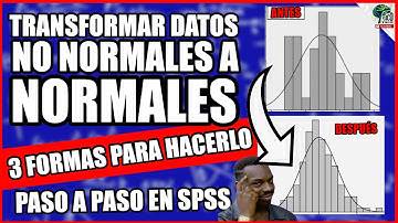 🔴 TRANSFORMA TUS DATOS NO NORMALES A NORMALES!! 😱 | TRES PASOS PARA HACERLO EN SPSS | FÁCIL