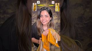 Bought 2 Sarees From Myntra & Amazon Which One You Like?