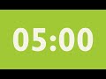 5-Minute Countdown Timer | Salad Green × Ecru White