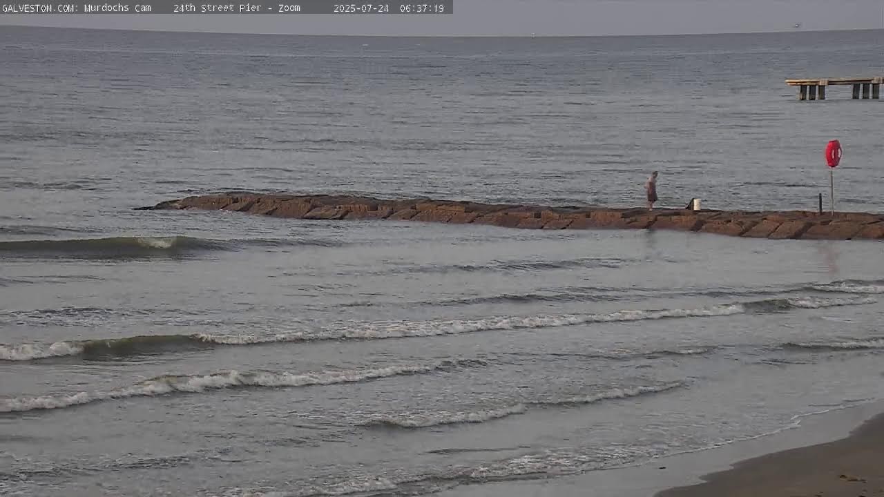 MURDOCHS CAM: Live from the Galveston Seawall
