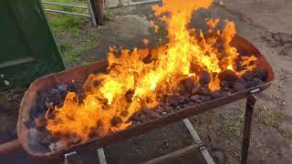Long coal forge