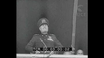 Dichiarazione di guerra 10 giugno 1940 (HD) Mussolini