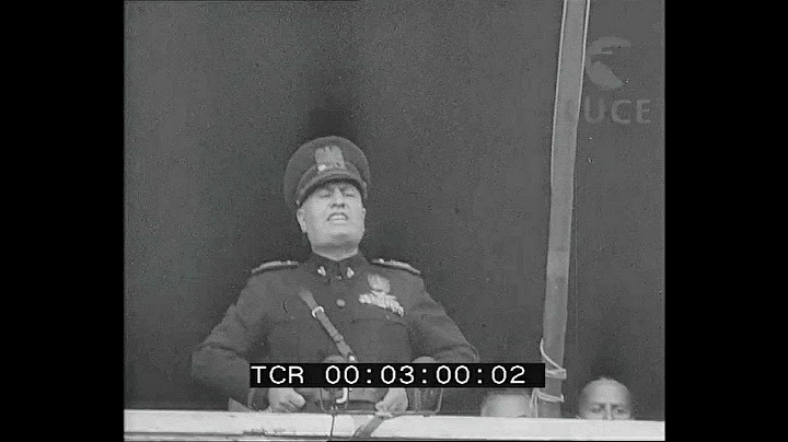 Dichiarazione di guerra 10 giugno 1940 (HD) Mussolini