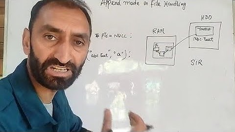 C-95 File Handling in C Part-7 | Use of w+ mode in files | In Kashmiri by Yousuf Sir