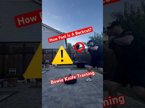 Bowie Knife Back Cut Training    