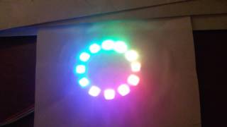 NEOPIXEL WS2812 12bit LED ring, rainbow effect