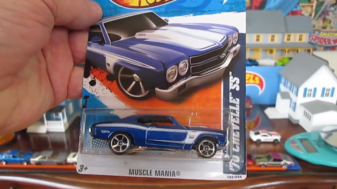 70 CHEVELLE SS Hot Wheels Toy Diecast Car Unboxing Review - 2011