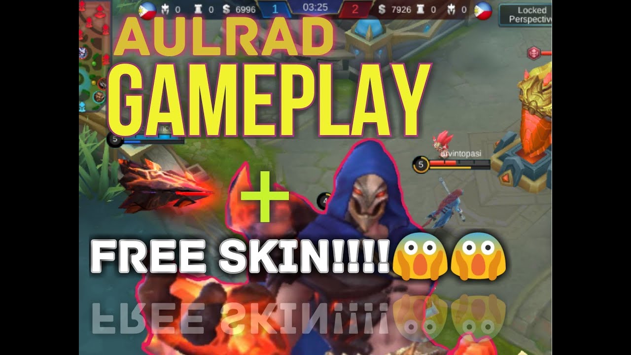 AULRAD HIGHLIGHTS + FREE SKIN - MOBILE LEGENDS BANG BANG - YouTube