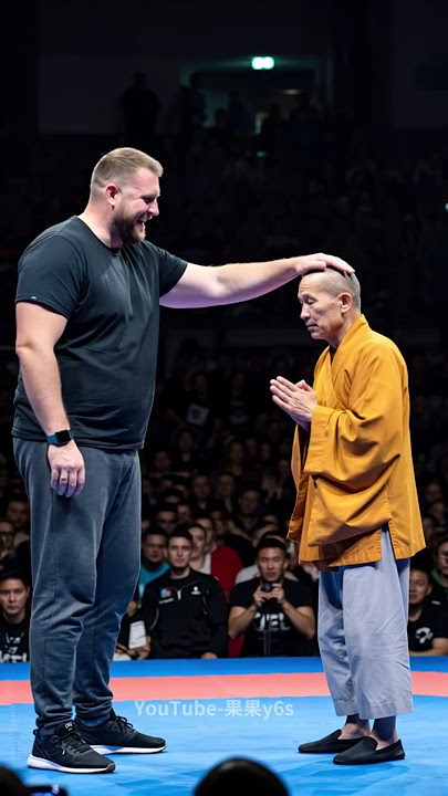 The respected monk, although he is old, Fearless Against the Toughest #kungfu #fight #boxing #ai