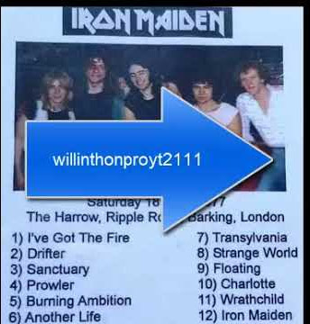 Iron Maiden 'Floating' (Purgatory) live Barking 1977 rare track