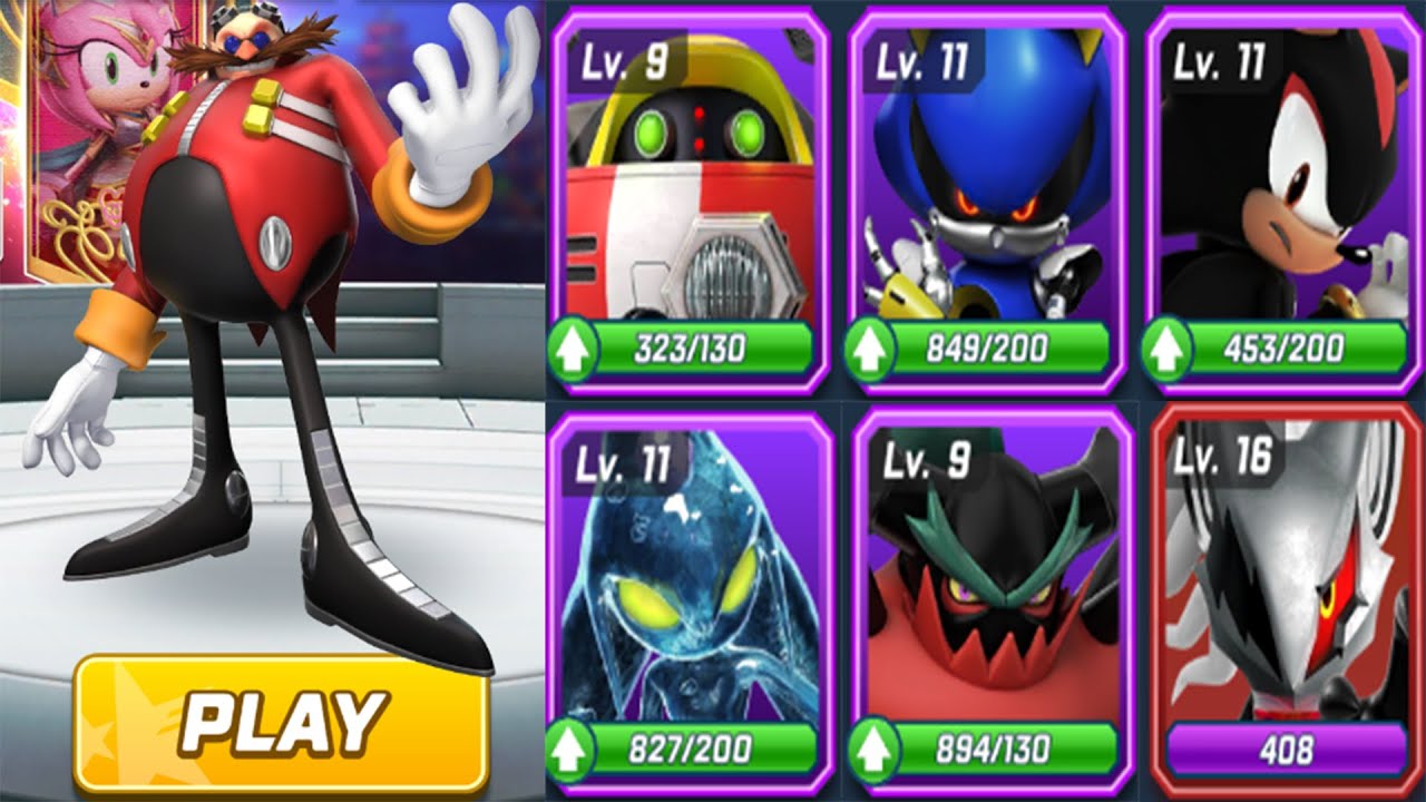 Sonic Forces Speed Battle - All 7 Eggman Team Runners Battle - Android Gameplay Gamma, Infinite